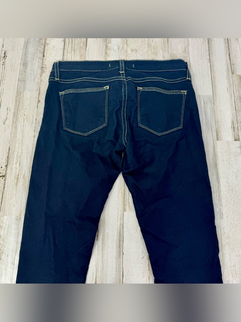 Flying Monkey Skinny Jeans Womens 30x29 Dark Blue Medium Wash Low Rise - Picture 12 of 13